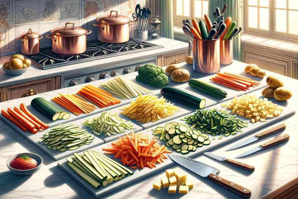Gemüse Schnittformen: Von Brunoise bis Mirepoix