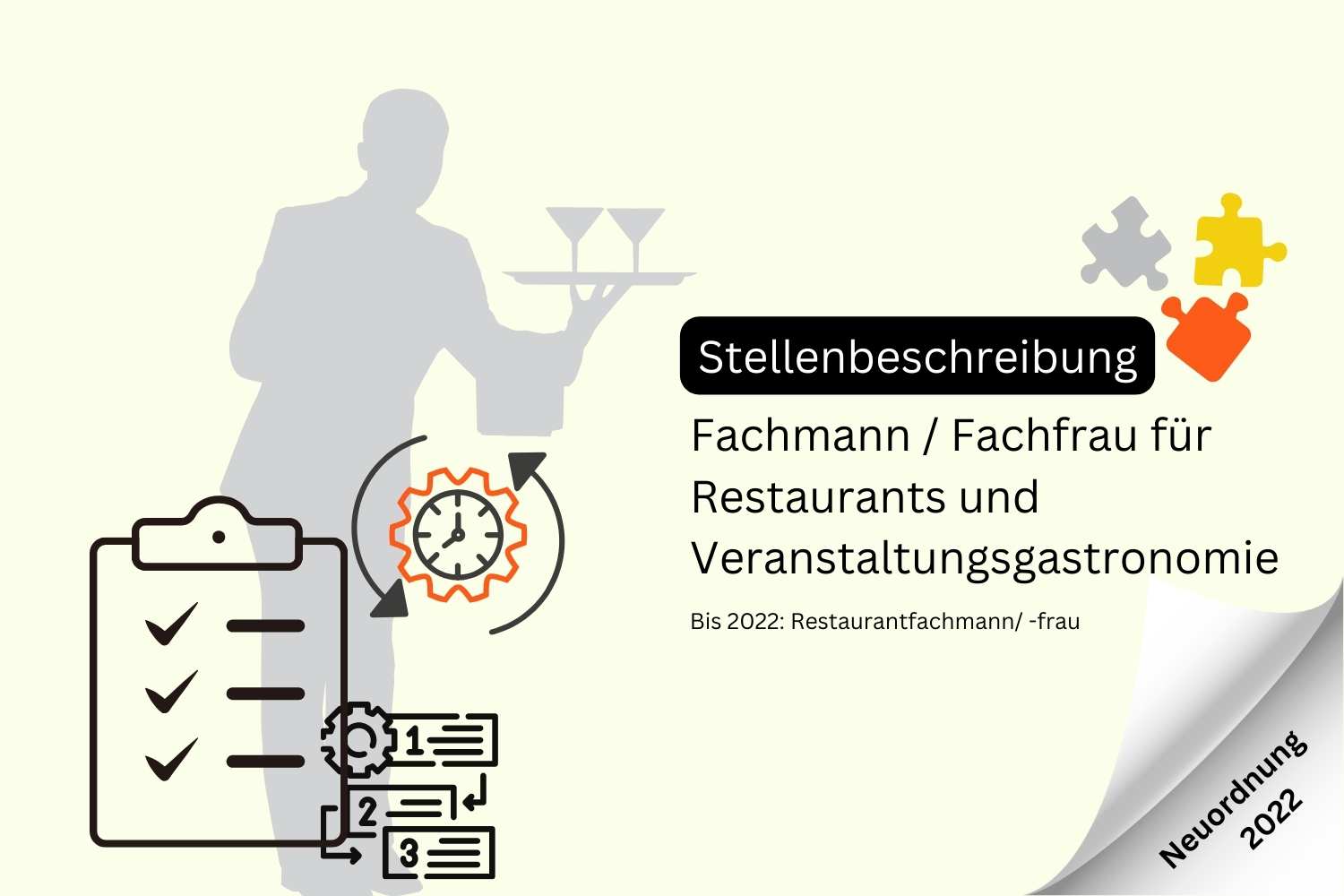 Stellenbeschreibung Fachmann / Fachfrau für Restaurants und Veranstaltungsgastronomie
