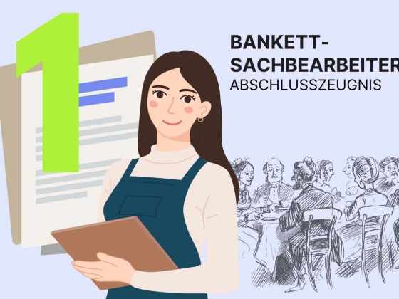 Zeugnis Bankettsachbearbeiter, Vorlage, Musterzeugnis