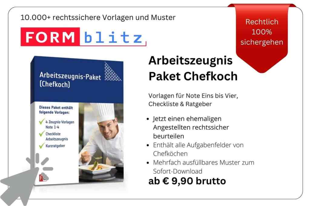 Formblitz Werbung Arbeitszeugnis Paket