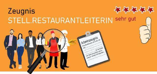 Zeugnis stell. Restaurantleiter -sehr gut-