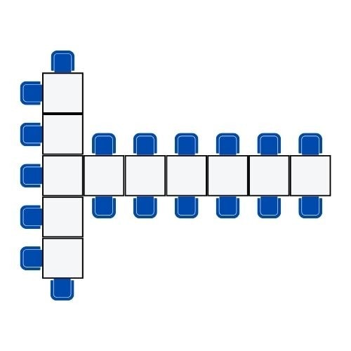 T-Form Tisch für Banketts