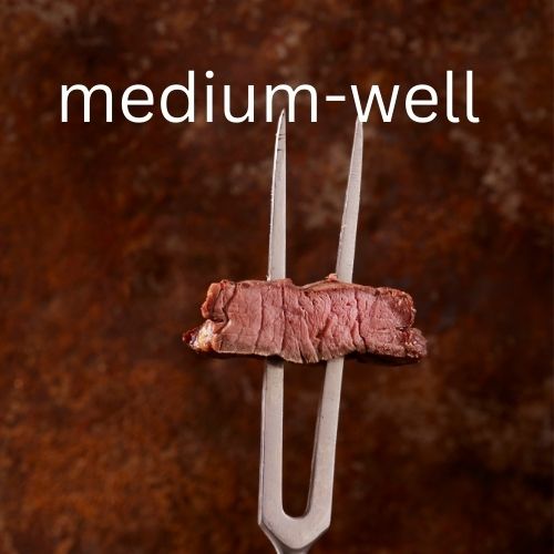 Garstufe von Fleisch: Medium-well