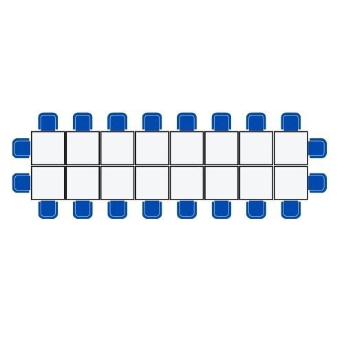 Tische in Blockform für Banketts