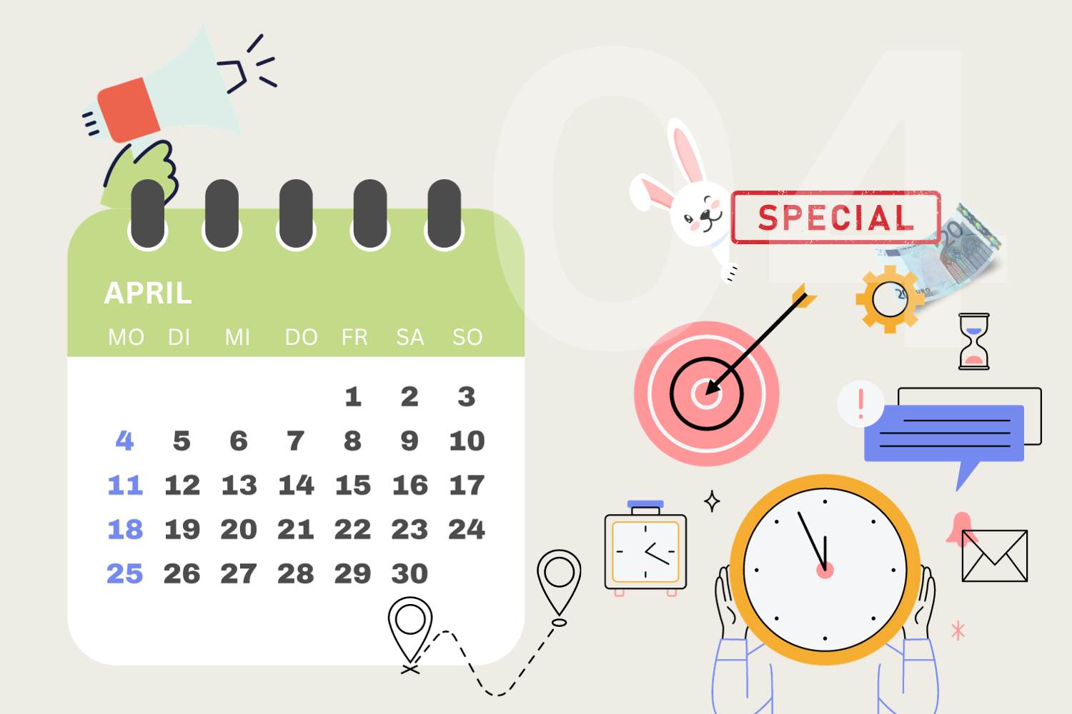 04 April: Viele Ideen für einen gelungenen Monat