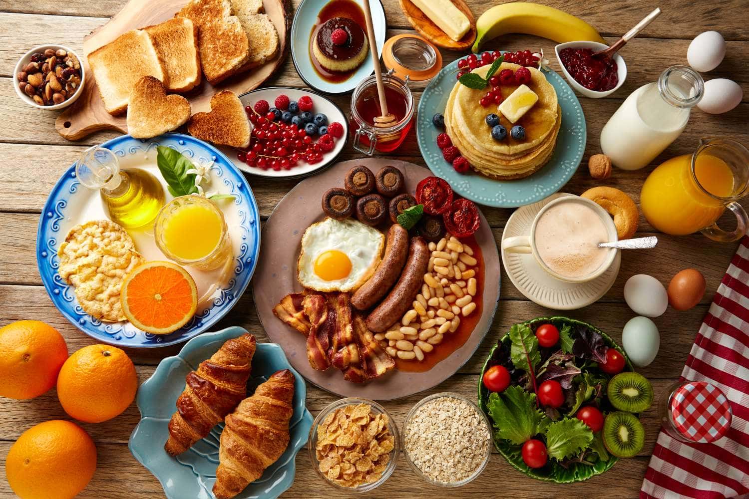 Ideen zum Brunch Amerikansiches Frühstück