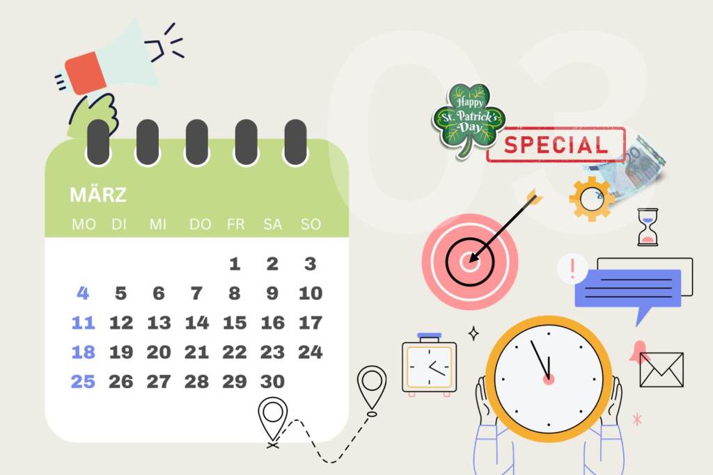 03 März: Planen Sie kulinarische Wochen und mehr