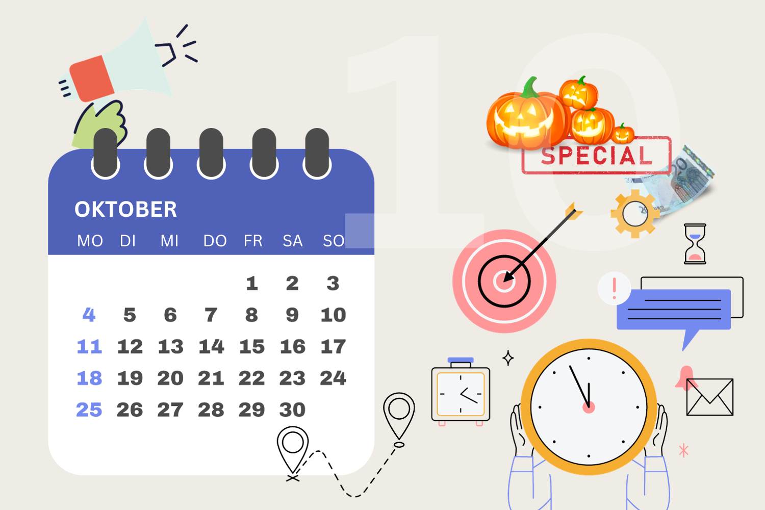 Jahresplanung in der Gastronomie Oktober