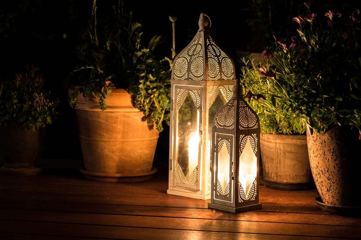 Beleuchtung und Dekoration