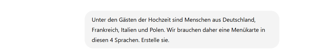 ChatGPT Übersetzung