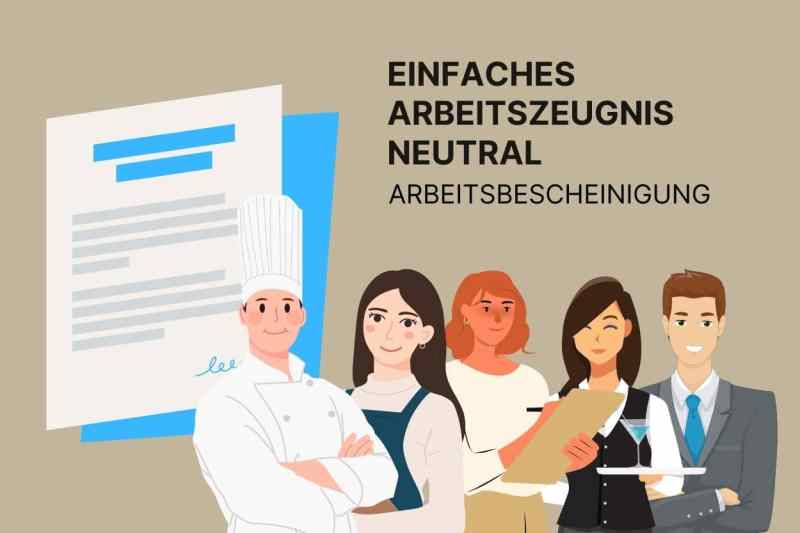 Einfaches Arbeitszeugnis Neutral, Neutrale Arbeitsbestätigung