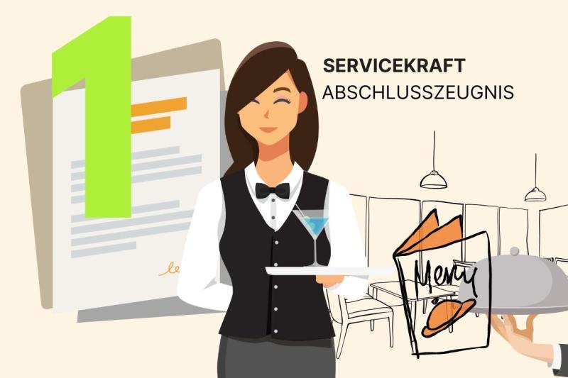 Arbeitszeugnis Servicekraft Muster: Note 1, sehr gut