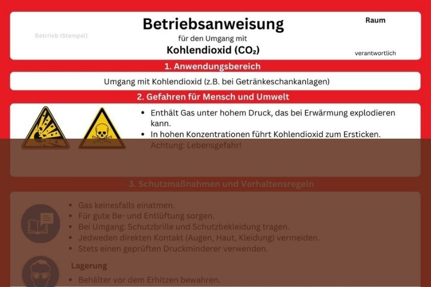 Download Betriebsanweisung Vorlage Kohlendioxid