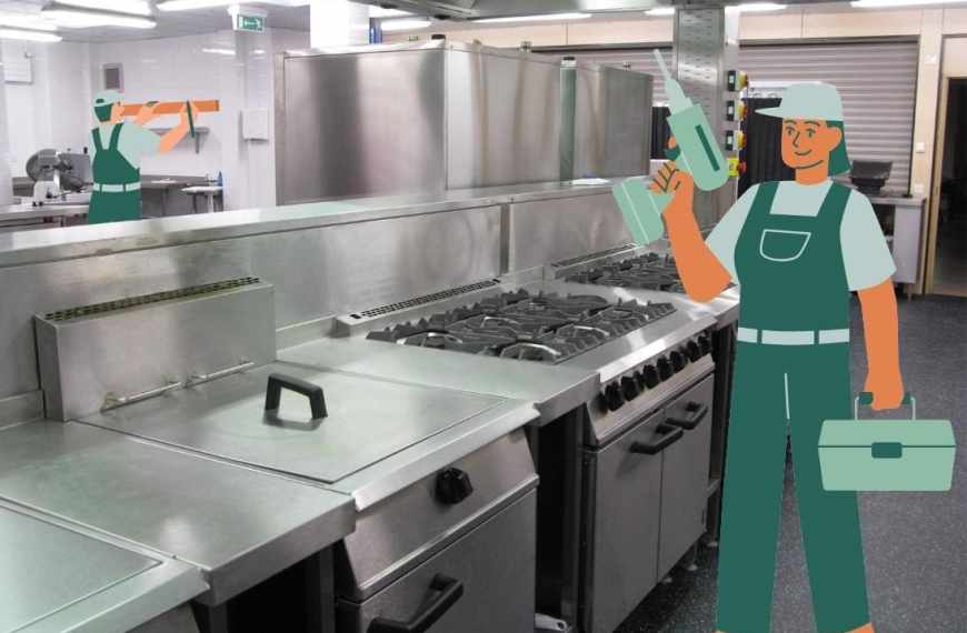 Umbau Großküche in der Gastronomie: Gewerbliche Küche mit Handwerkern