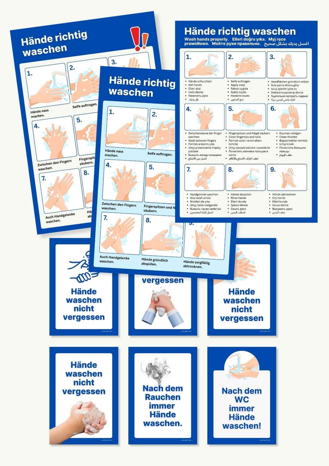 HACCP Plakate zum Download: Richtiges Händewaschen