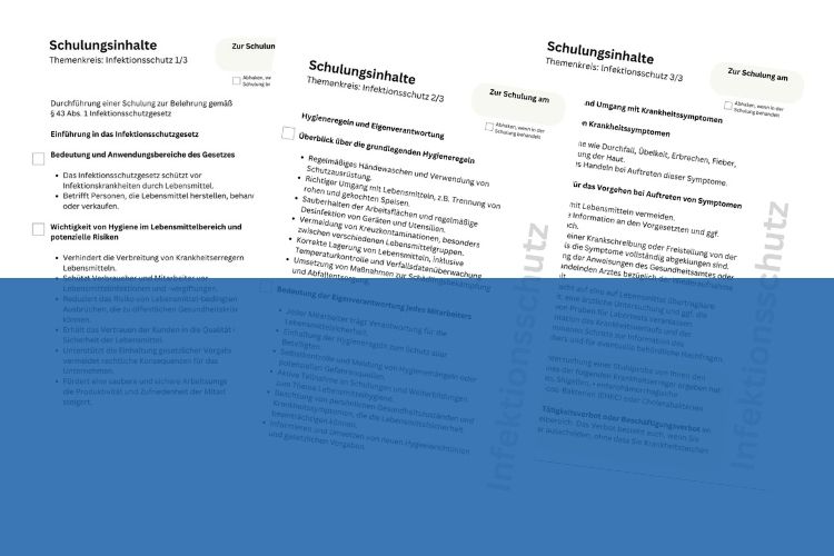 Kostenloser Download: Vorlage Belehrung Infektionsschutzgesetz